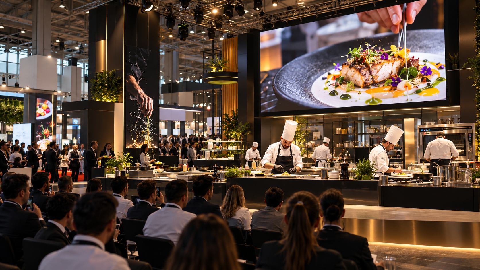 İstanbul Culinary Cup etkinliğinde mutfak sunumu